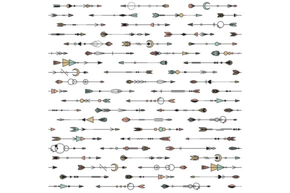 Download Decorative Arrows Seamless Pattern. Repe - Decorative arrows Collection
