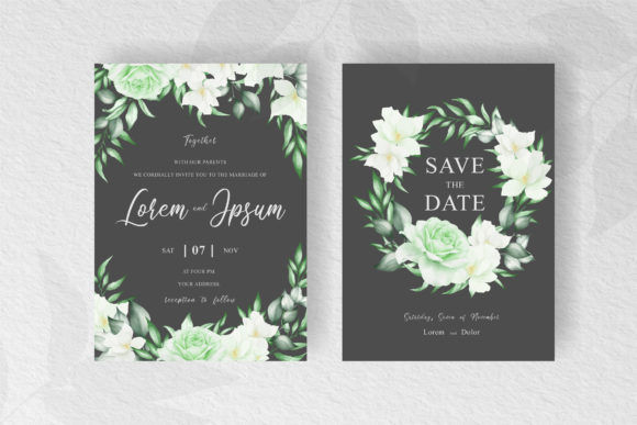 Download Elegant Floral Frame Wedding Invitation - Elegant Collection