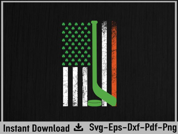 Download Vintage Hockey St Patricks Day American - Premium Bundle