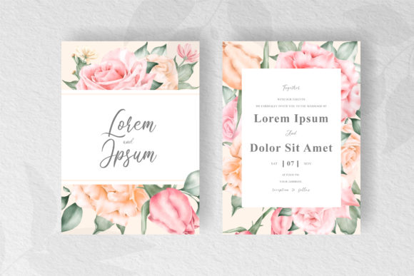Download Elegant Floral Frame Wedding Invitation - Elegant Collection