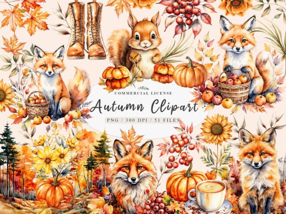 Download Cozy Fall Clipart, Fall Animals Clipart, - Cozy fall clipart Collection